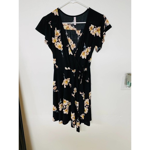 Xhilaration Floral Black Dress - Picture 3 of 7